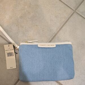 Tommy Hilfiger Light Blue Wristlet with White Accents